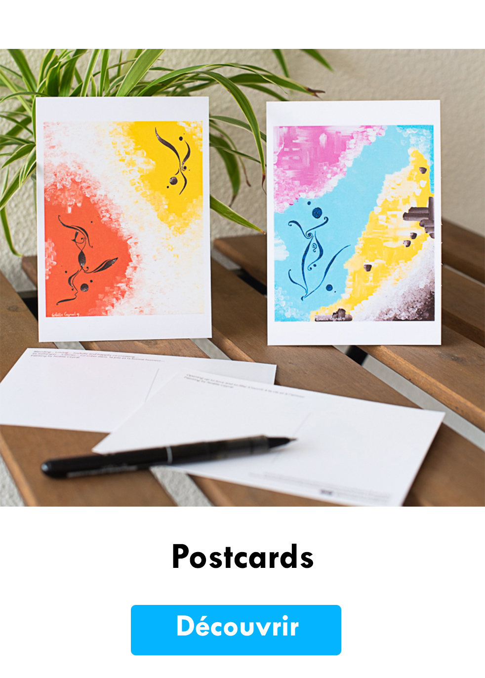 Online Art gallery - Purchase postcards by contemporary artist and painter Noëlie Ceyral